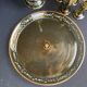 Amber crystal enamel and gilded liquor service