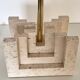 Italian mid-century travertine marble table lamp, 1970s