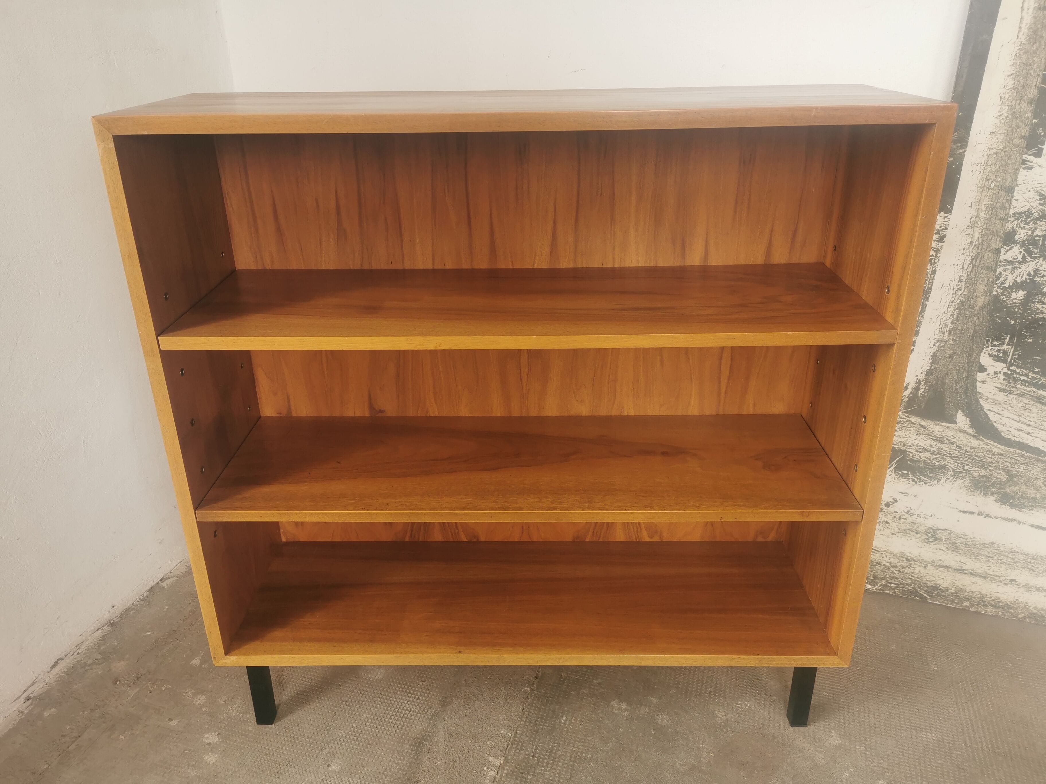 Vintage shelving walnut veneer