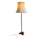 Lampe sur pied / lampadaire vintage avec socle en teck