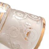 Satin engraved Art Deco vase