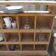 Vintage pitch pine furniture, 30 lockers, 1 niche.
