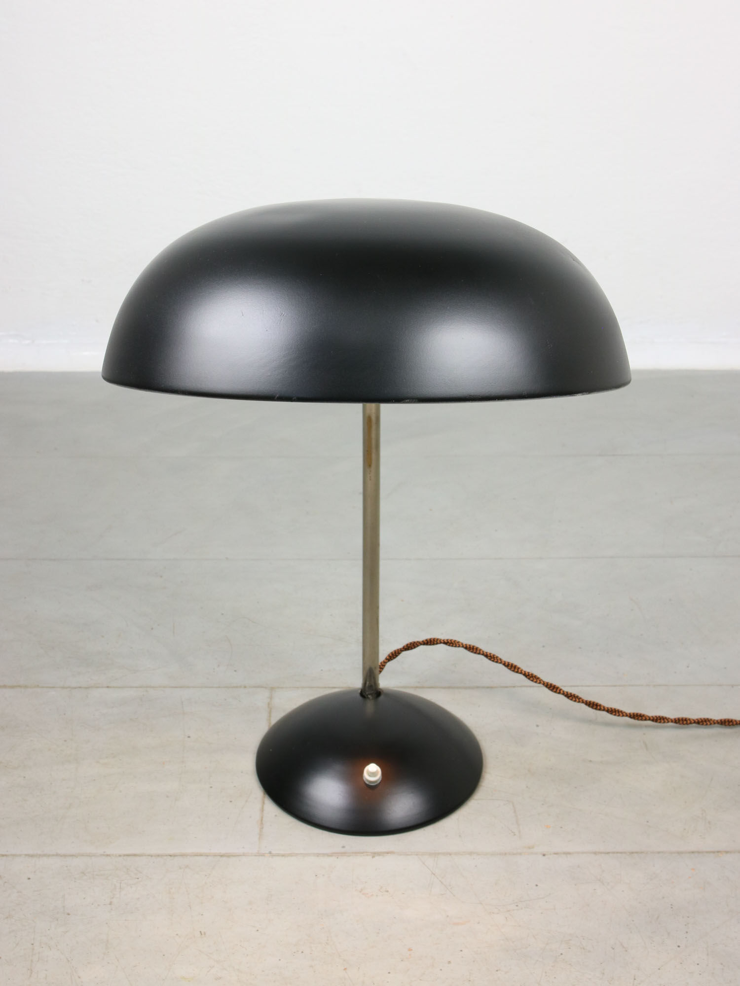 Black Bauhaus Table Lamp, 1930s