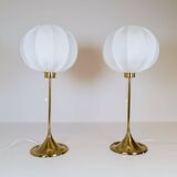 Pair of Bergboms B-024 table lamps mid-century, 1960s, Sweden