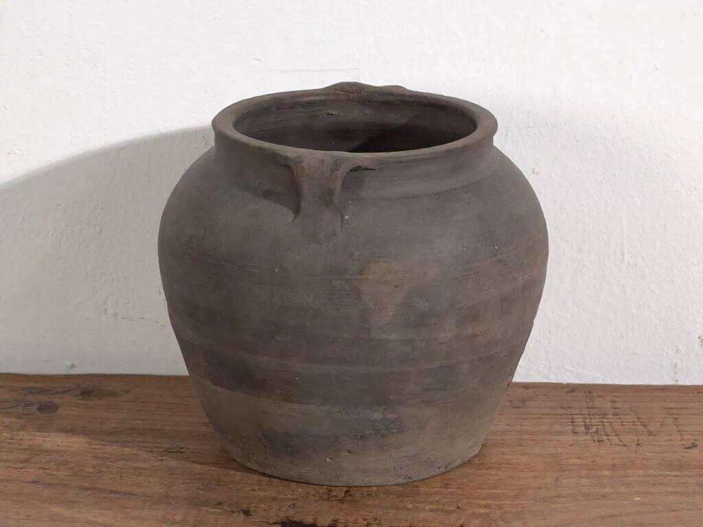Small grey antique vase (c.1900) #16