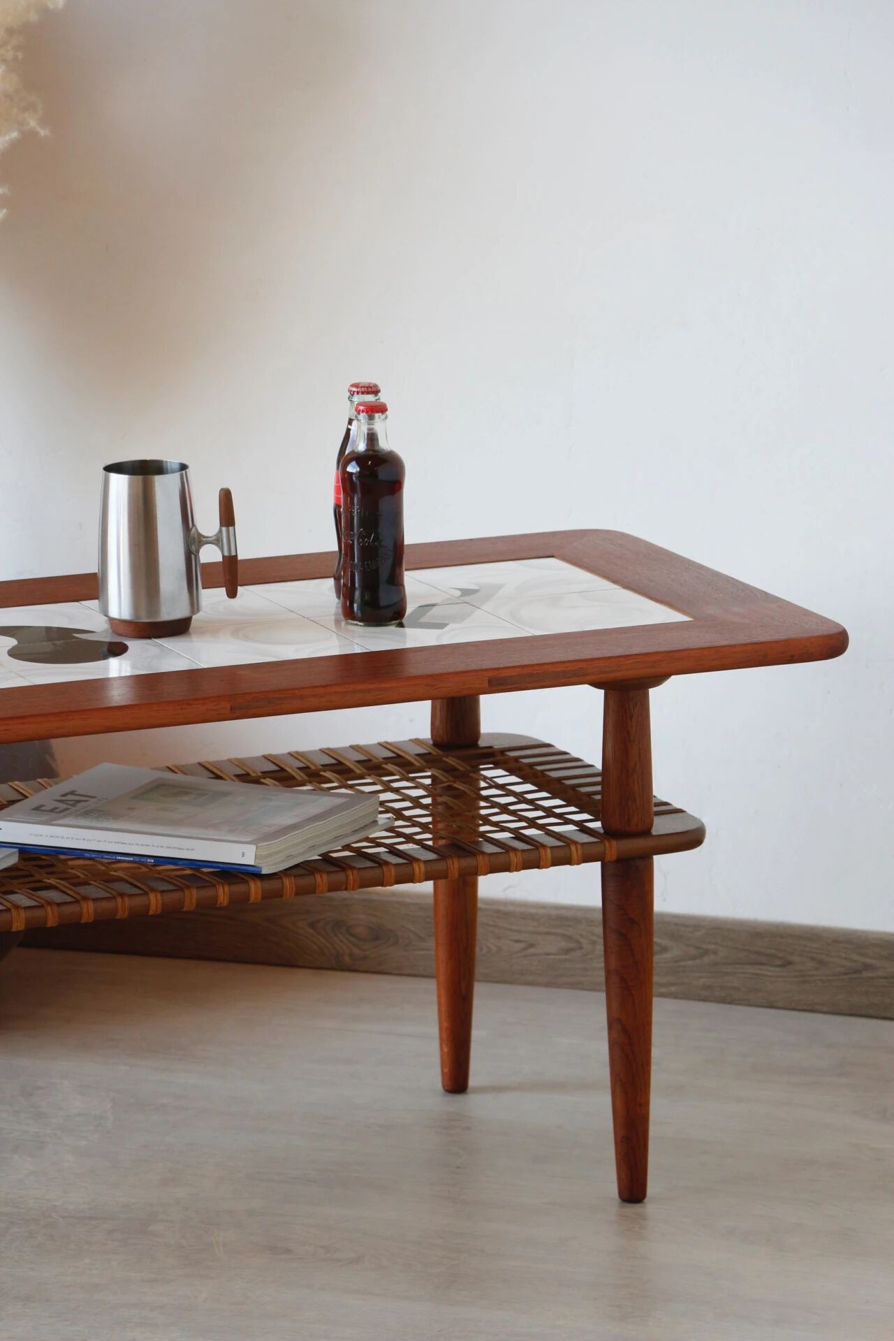 Vintage teak ceramic coffee table Gemina Møbler