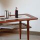 Vintage teak ceramic coffee table Gemina Møbler