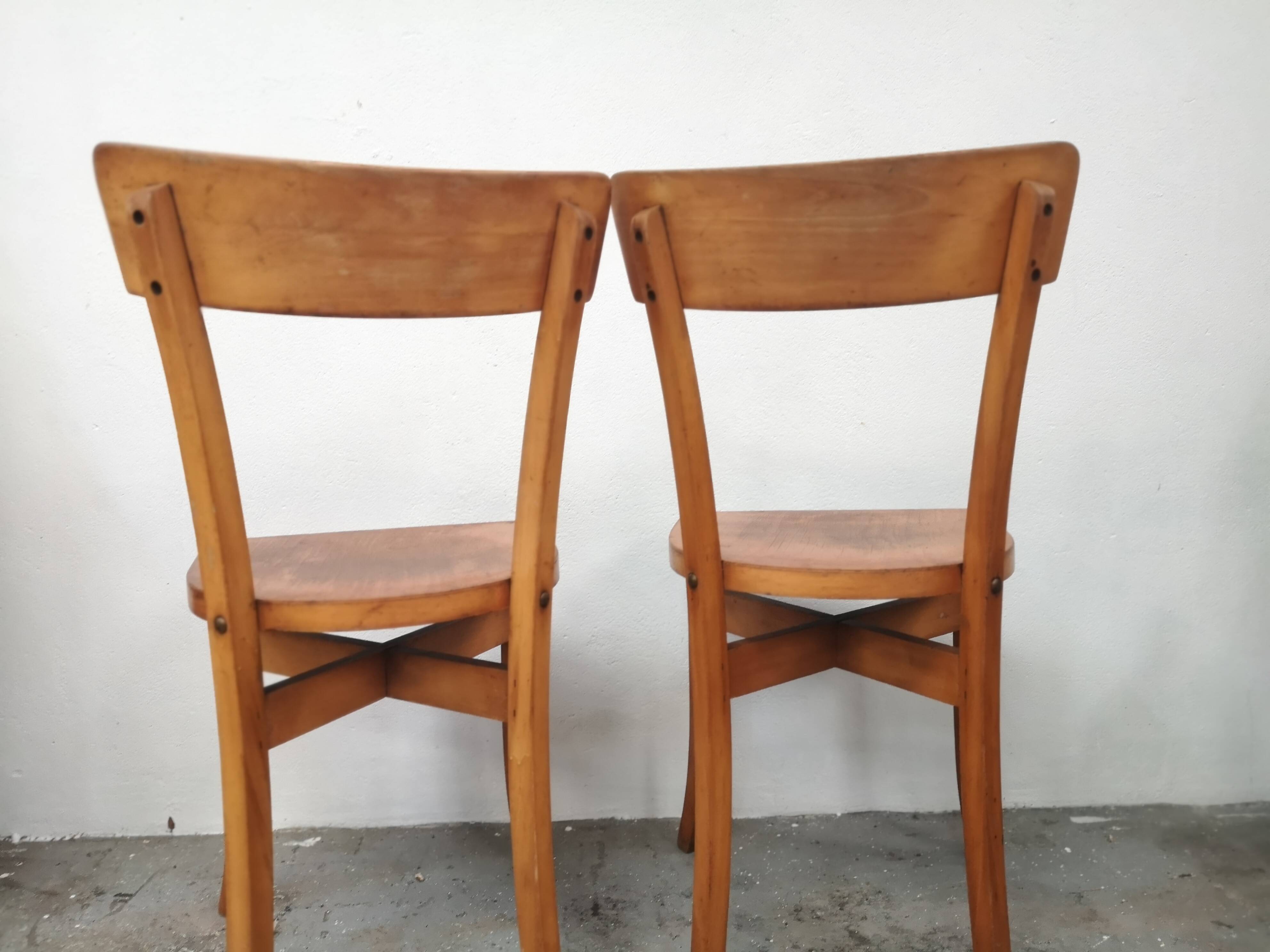Pair of vintage bistro chairs