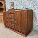 Buffet Art Déco en palissandre et marbre, rénové