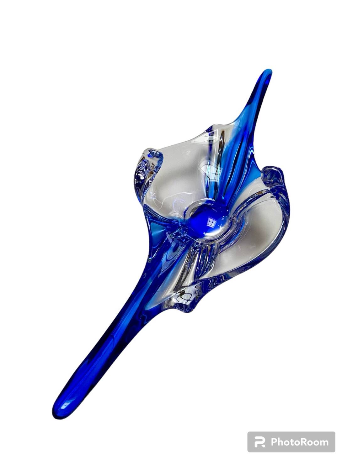 Murano Sommerso glass fruit bowl / centerpiece (1960s/70s)