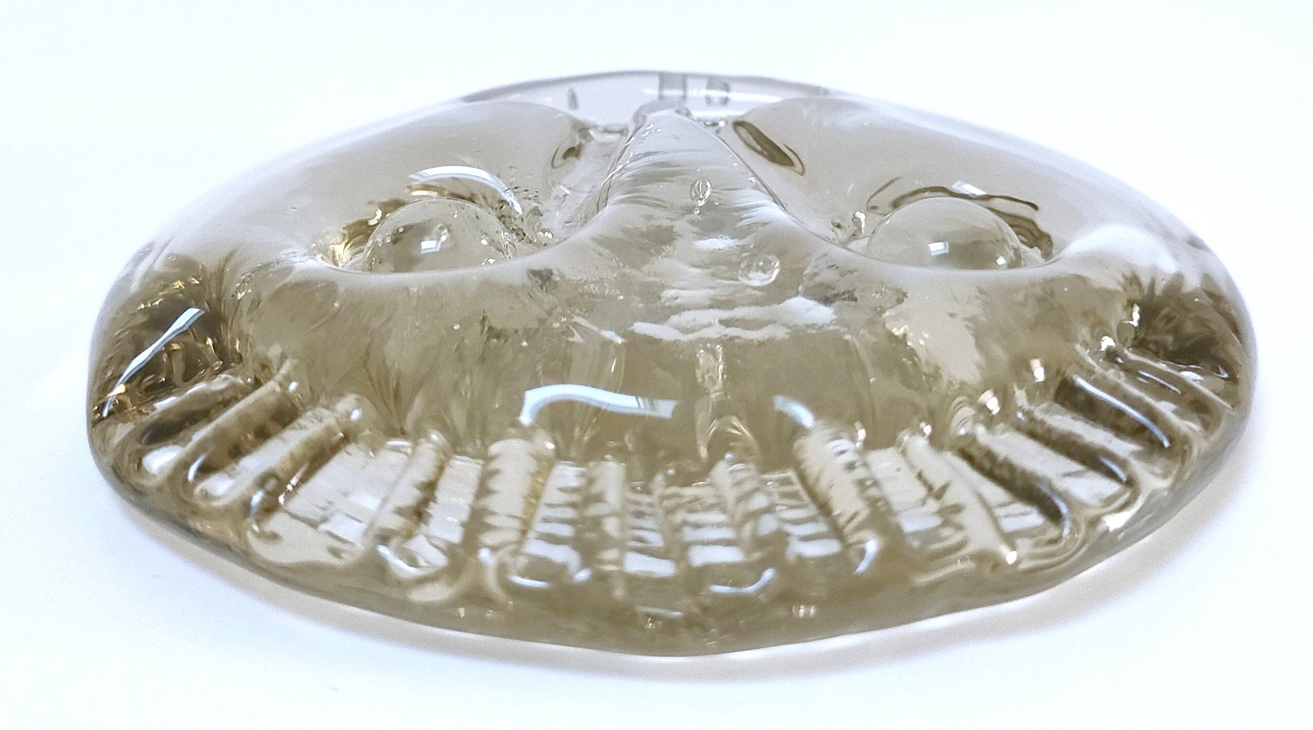 Presse-papier visage verre d'art design scandinave