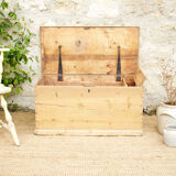 Old blond wood chest