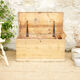 Old blond wood chest