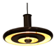 Brown vintage Fog & Morup pendant lamp: Hans Due Optima model, mid-century.
