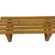 Vintage Scandinavian modern pinewood slatted bench from the 1960's