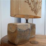 Vintage Herbier and Virebent porcelain table lamp