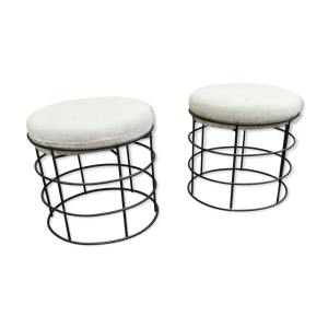 paire de tabourets de