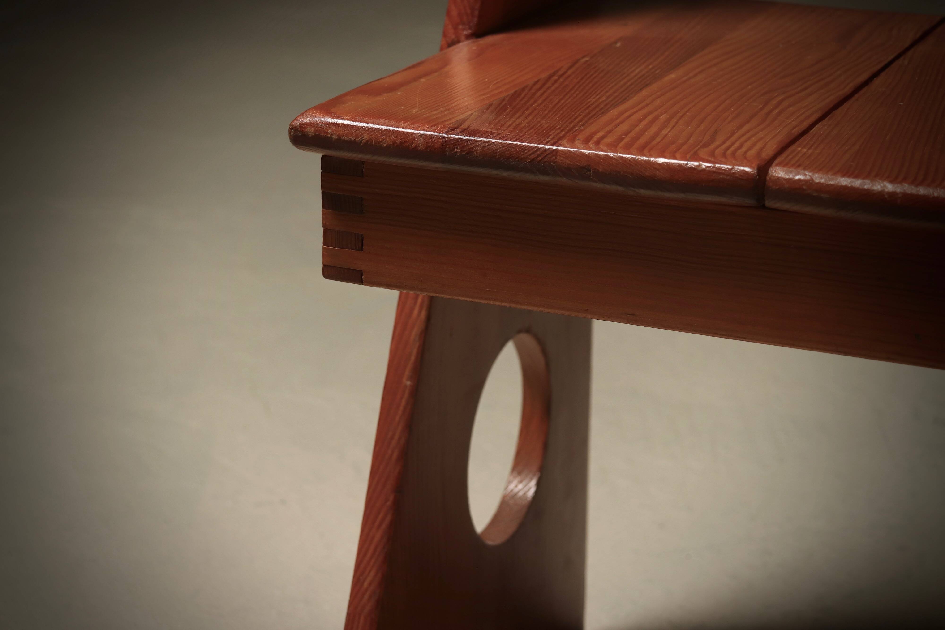 Pine Accent Chair by Gilbert Marklund for Furusnickarn AB 1970s