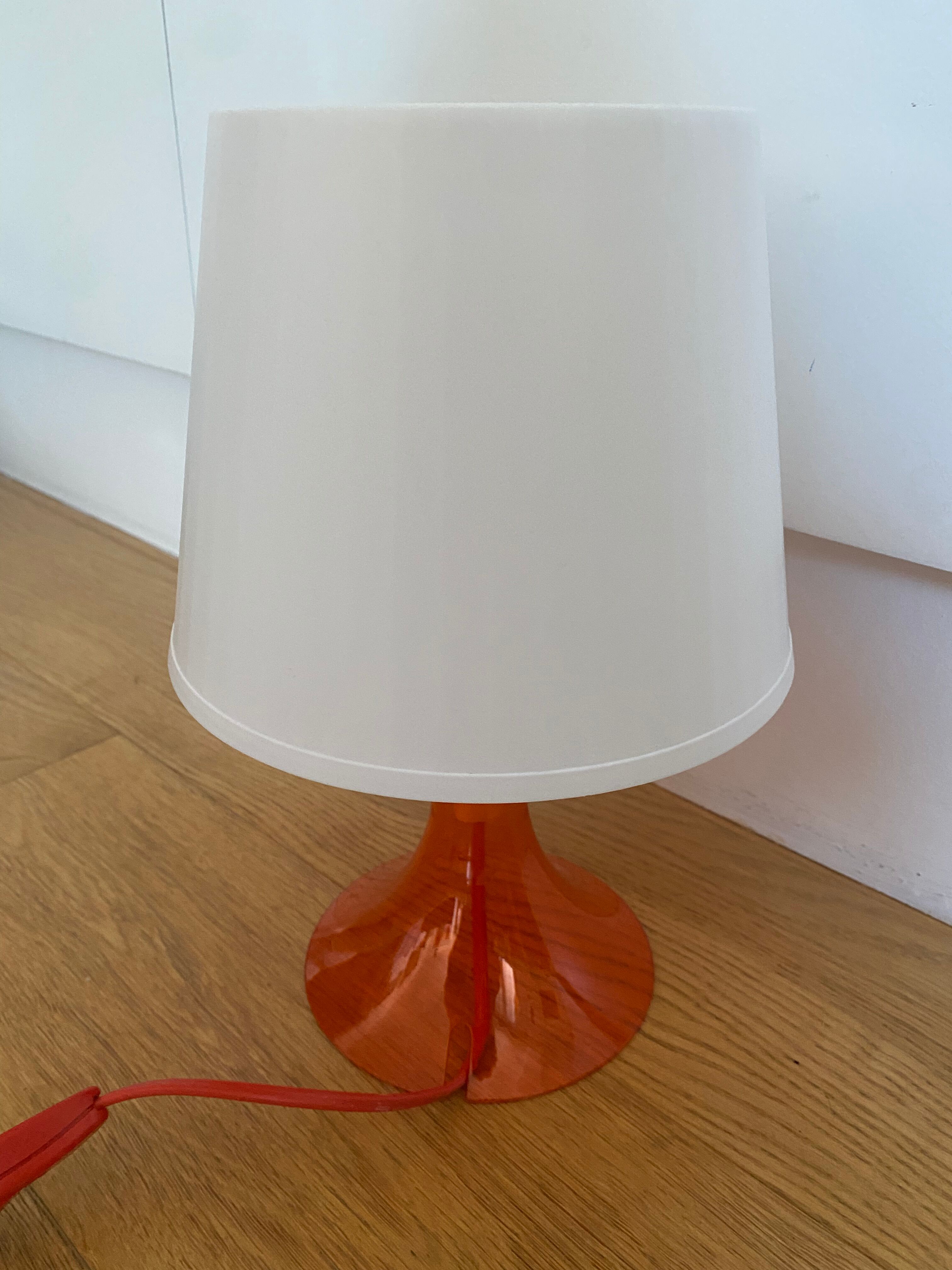 Orange plexi lamp ikea 90s Carl Ojerstam