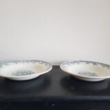 Set of 6 hollow plates iron earth