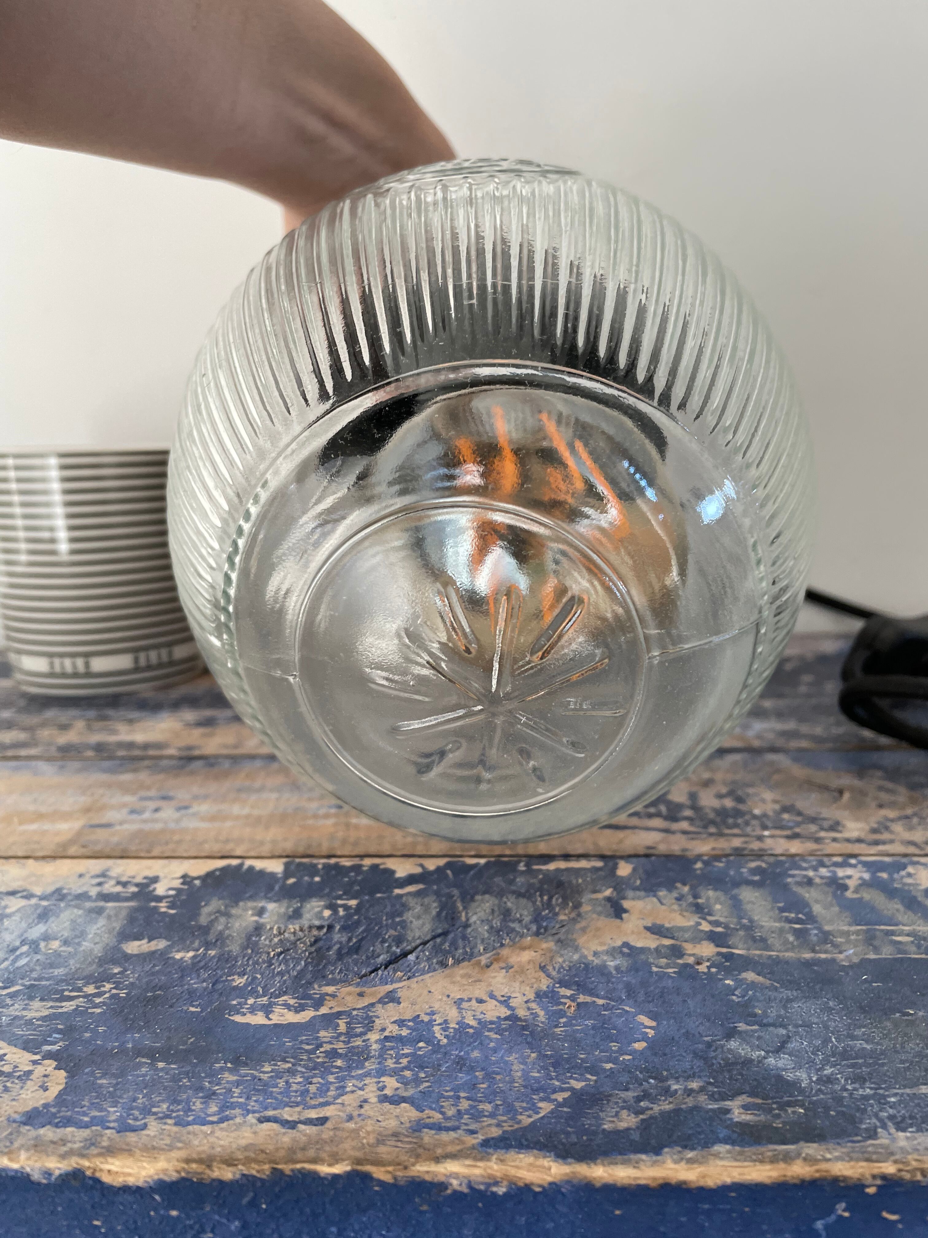 Lampe baladeuse industrielle globe vintage électrifiée à neuf
