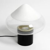 Lampe de table en verre de Murano en deux pièces des années 1960 par Roberto Pamio pour Leucos