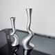 Paire de bougeoirs brutalistes par art3, espagne, 1970
