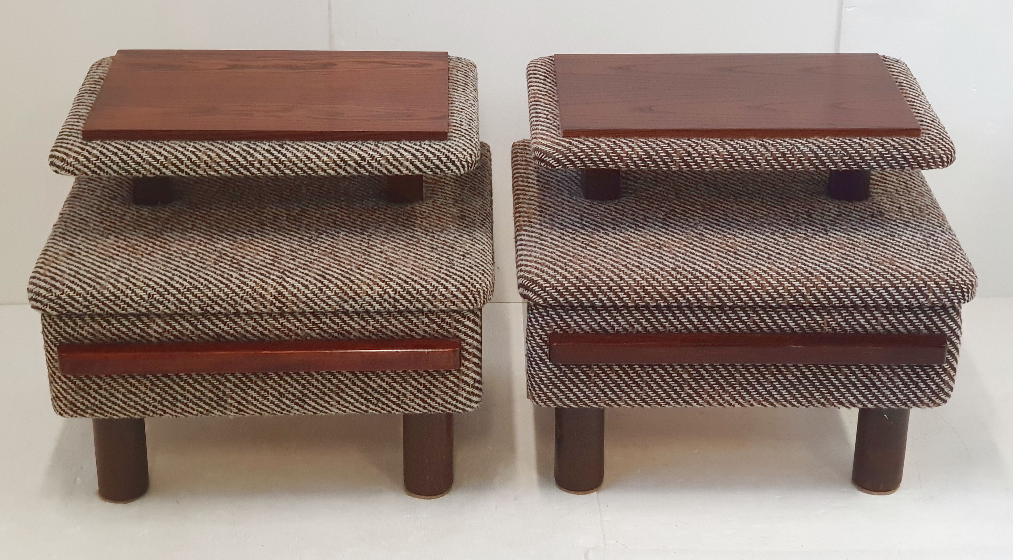 Pair of vintage 1960s bedside tables