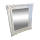 Antique mirror with painted wooden frame