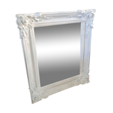 Antique mirror with painted wooden frame