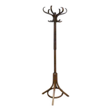 Ancien portemanteau perroquet en bois courbé