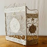 Old wrought iron fireplace screen - 8 kilograms