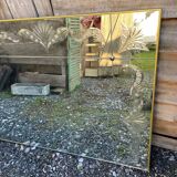 Vintage art deco cut glass bistro venetian mirror