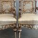 Syrian walnut armchairs inlaid with mother-of-pearl
