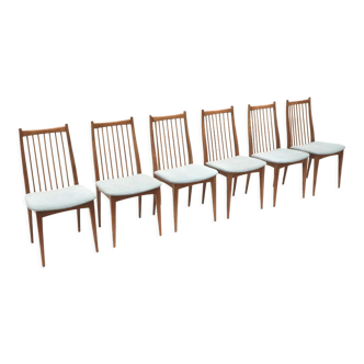 Set of 6 dining room chairs / bar chairs from the 1960s