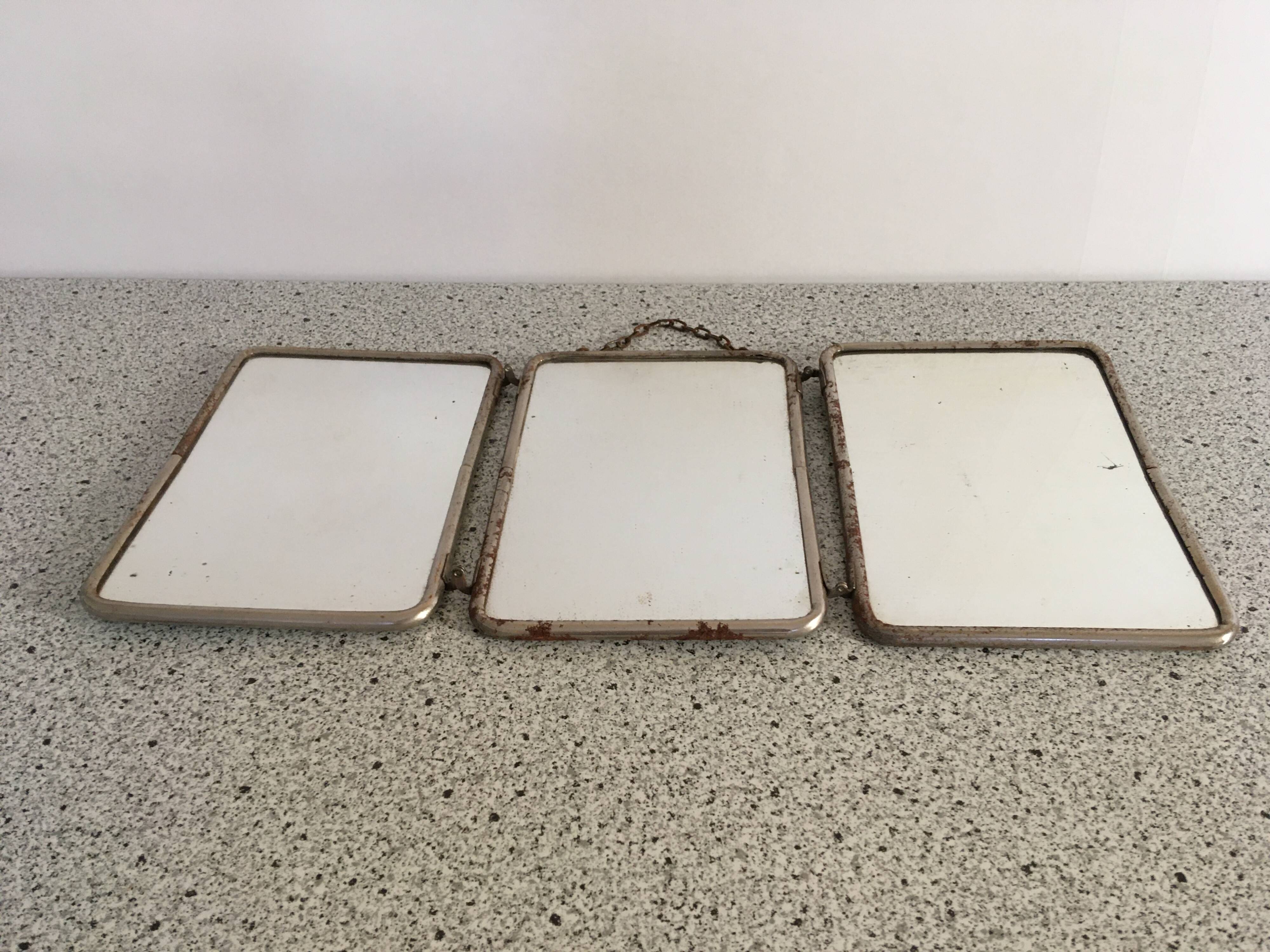 1930s Barber's Triptych Mirror