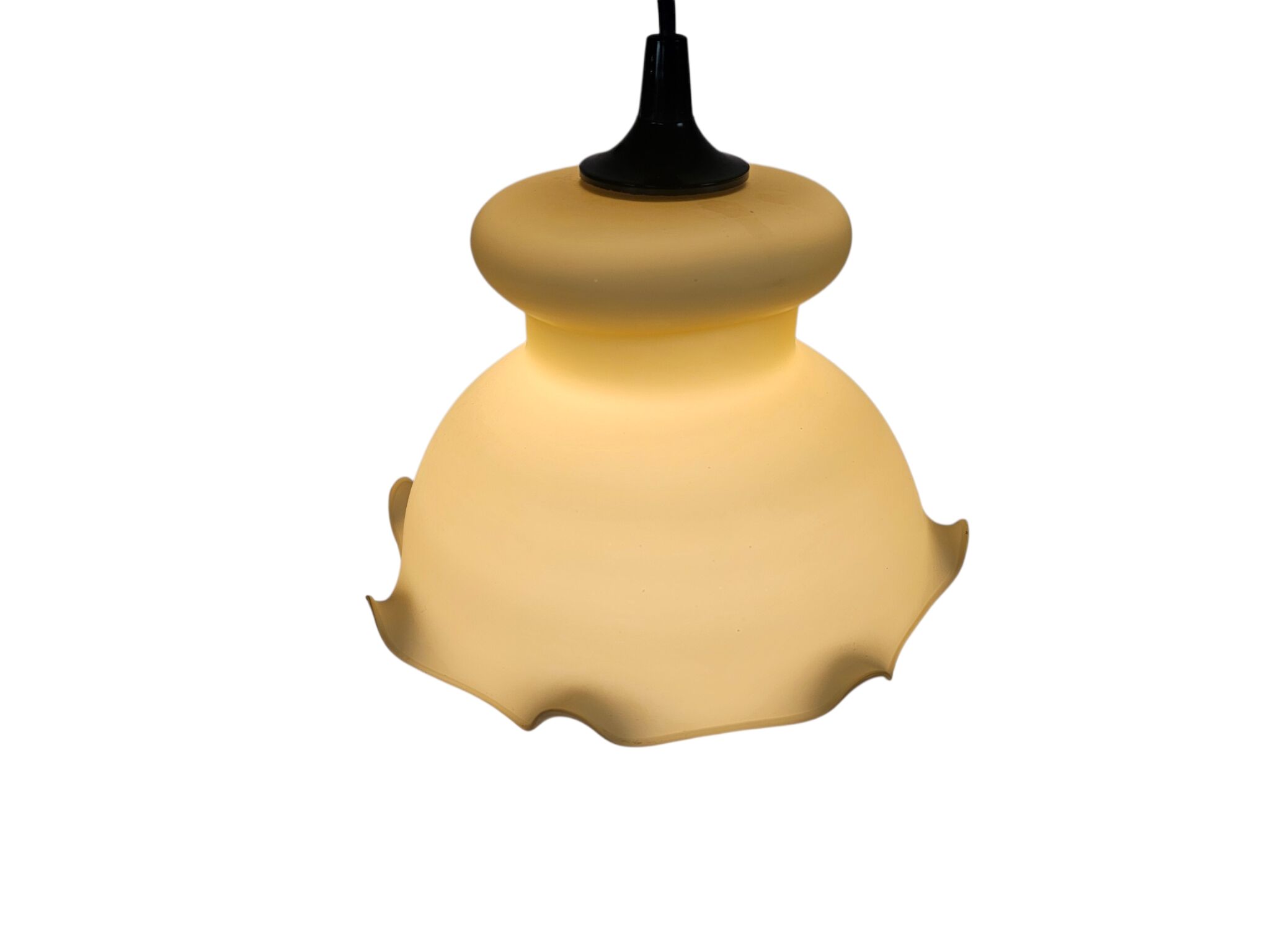 Art Deco style - opaline - goblet lamp - Italy - 1960s