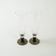 Pair of champagne glasses, Italian design, 1970s, production: Italy