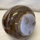 Round sandstone vase