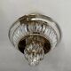 Vintage Bakalowits & Söhne ceiling light in brass and crystal