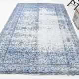6x9 Soft Pastel Blue Turkish Vintage Rug, 189x284Cm SK 2052 FREE SHIPPING