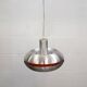 Old Danish space age design lamp in alu and orange inside.