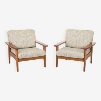 Paire de fauteuils lounge vintage