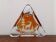 Cristal de Bohême Ambré (Overlay) – Cendrier/Vide-Poche Cerf