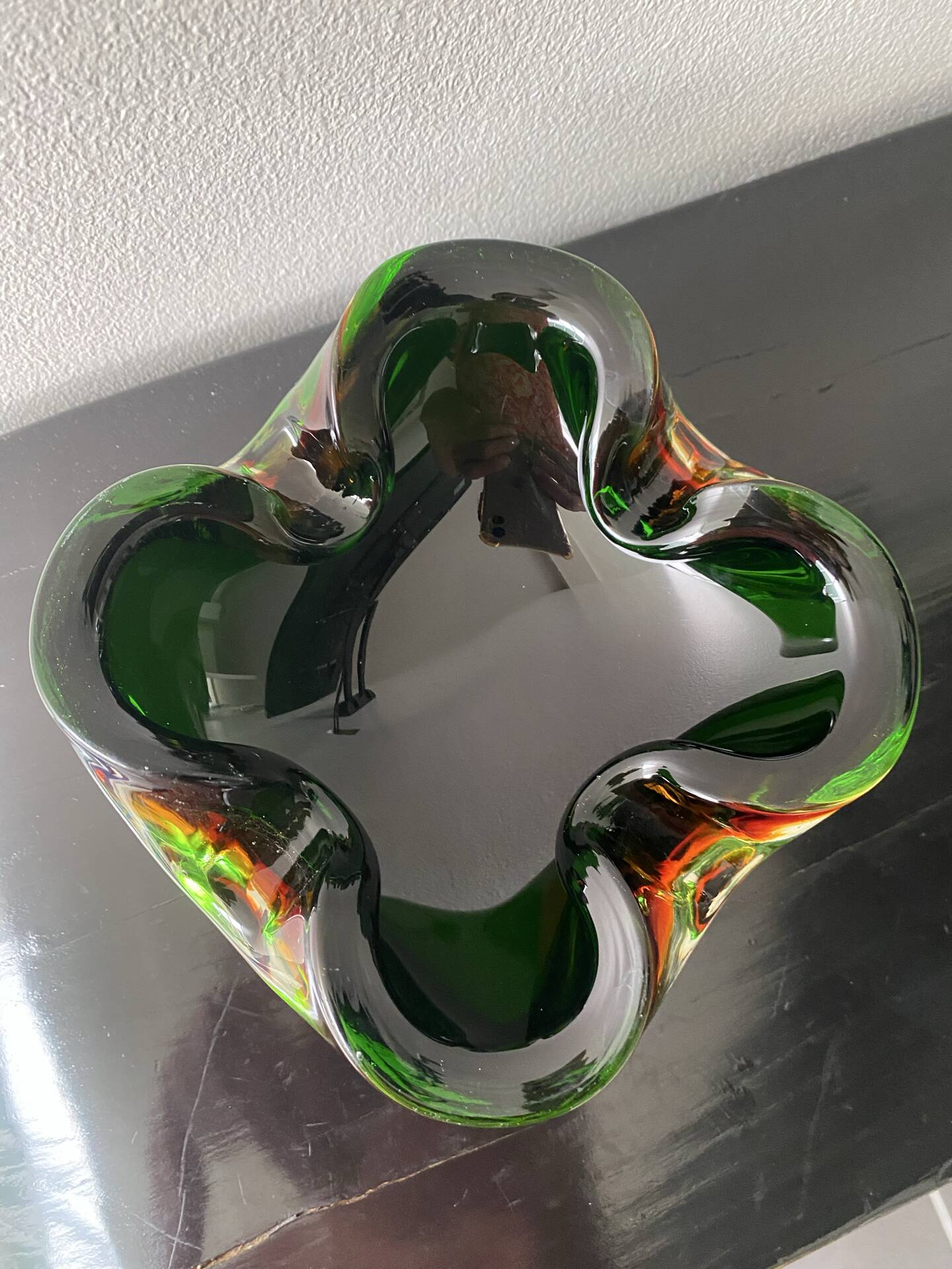Murano Sommerso Ashtray by Flávio Poli