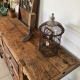 Old wooden workbench