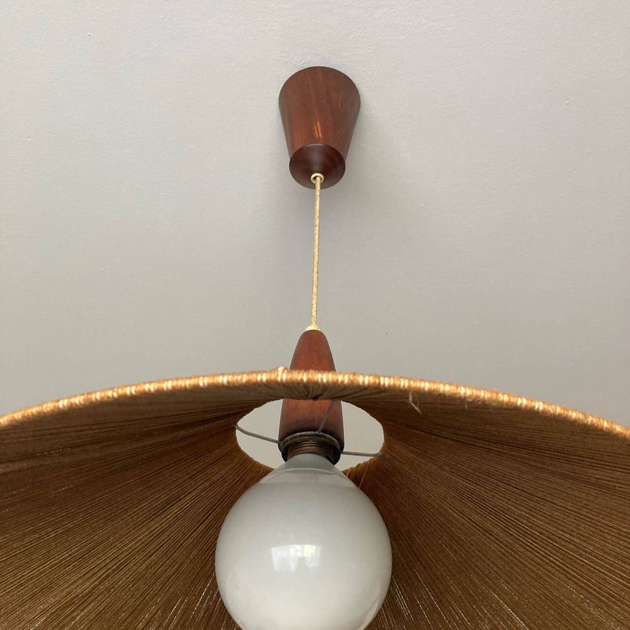 Scandinavian rope pendant light