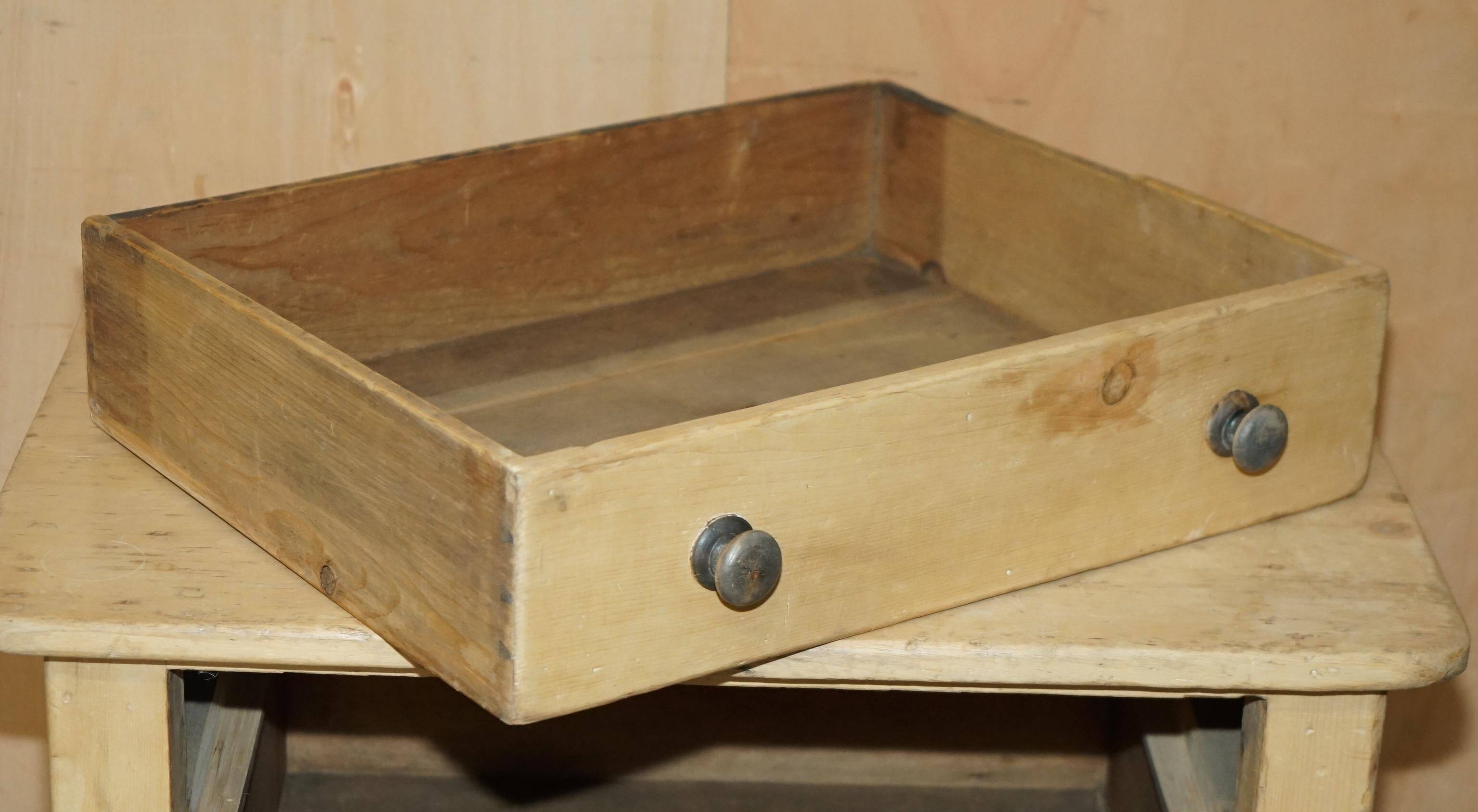 Georgian Governess Drawers Circa 1800 Pine Sideboard