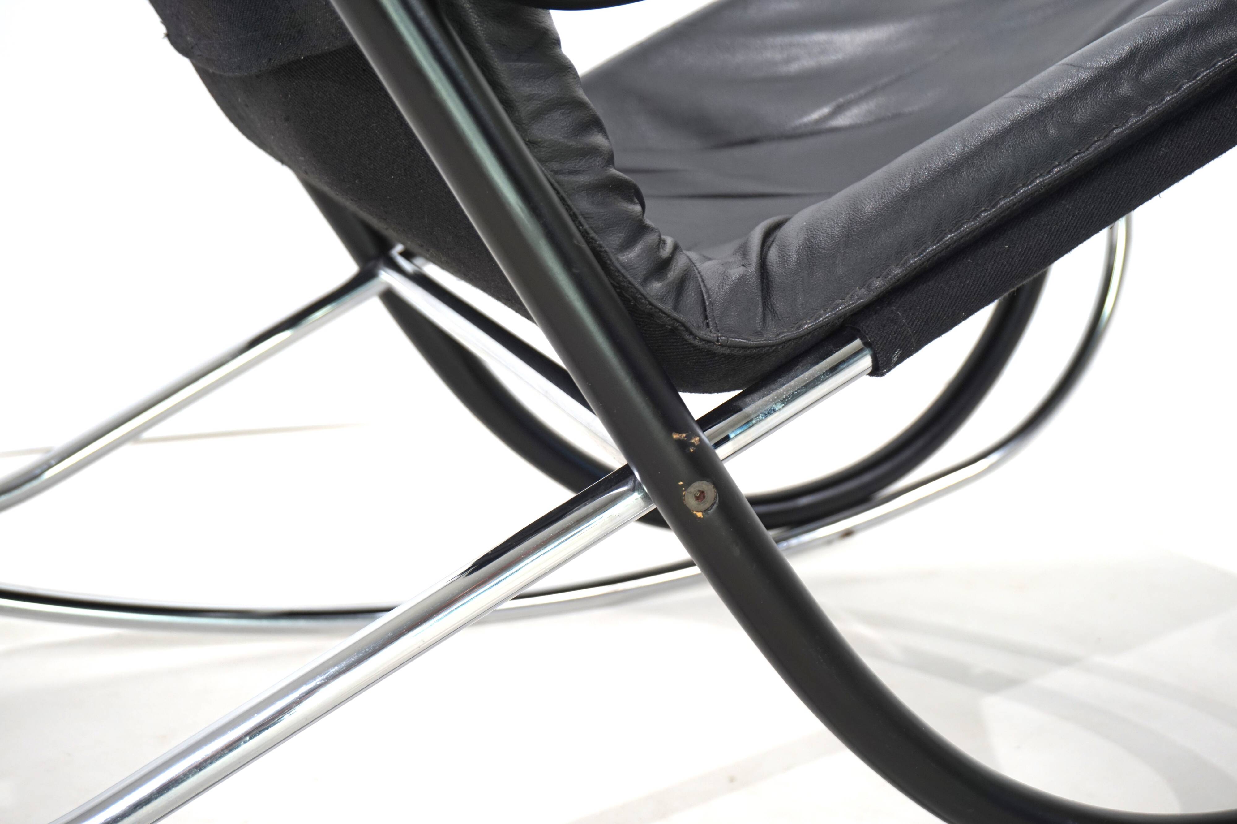 Fauteuil à bascule Strässle Nonna de Paul Tuttle, 1972