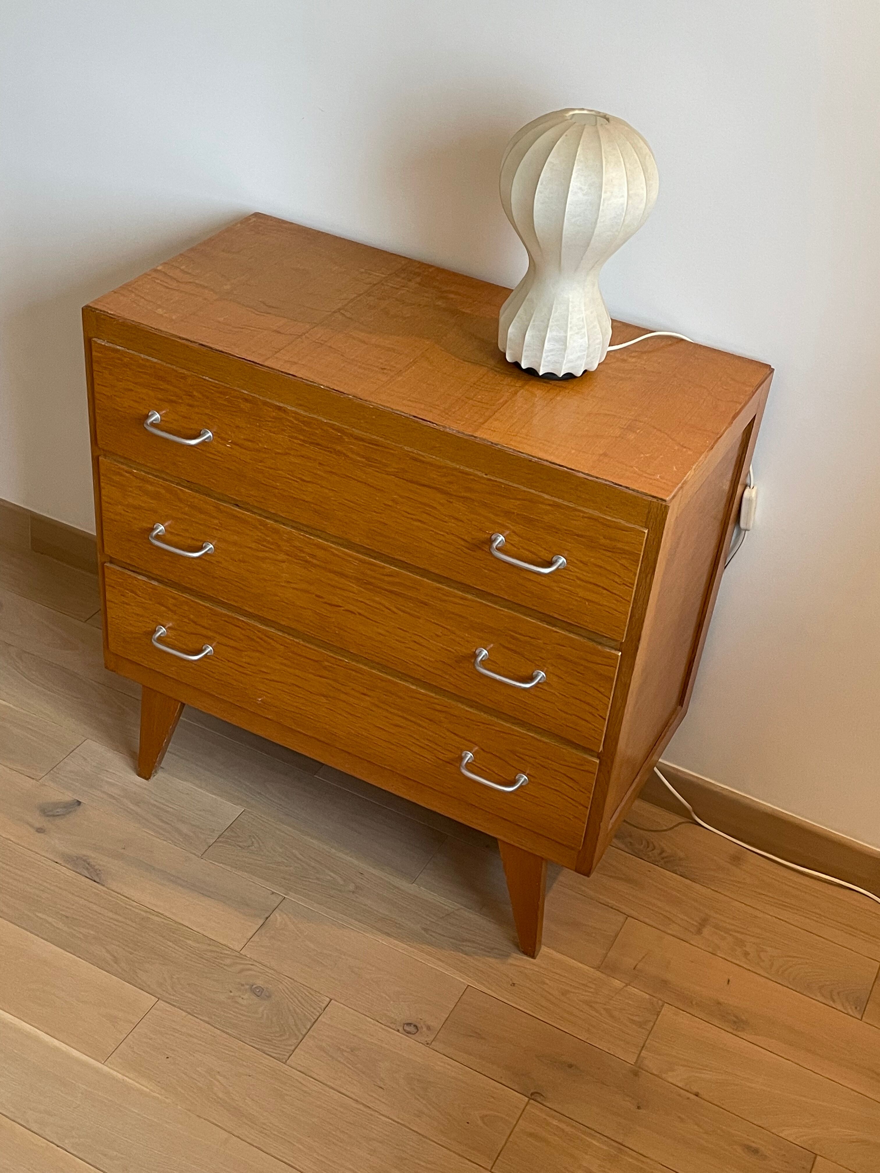 Chest of drawers 3 drawers compass feet